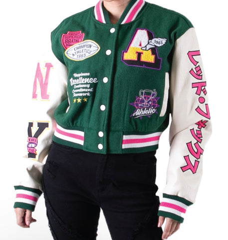 Pretty girl swag varsity jacket