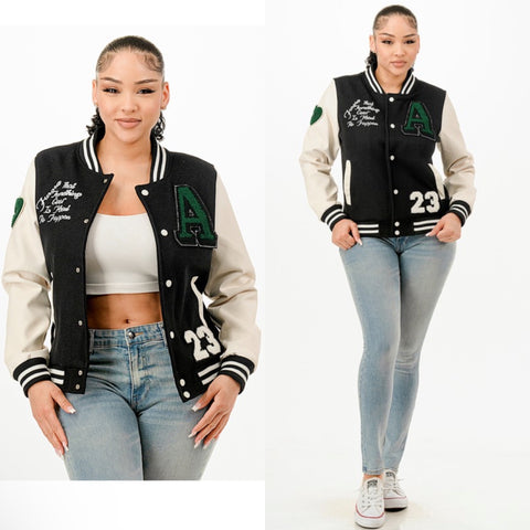 “A” varsity bomber jacket