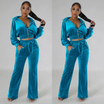 In the wind velour tracksuit