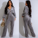 In the wind velour tracksuit