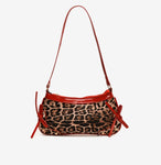 Leopard ribbon purse