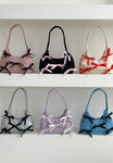 Ribbon bow purse