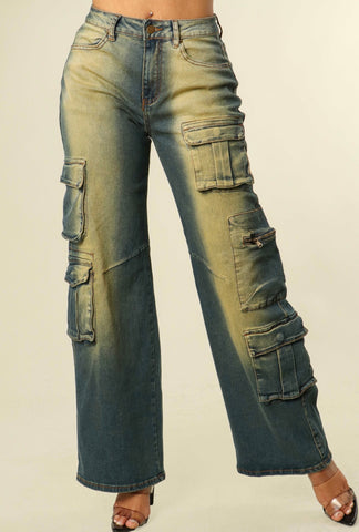 Vintage utility jeans