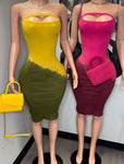 Ombré tube dress