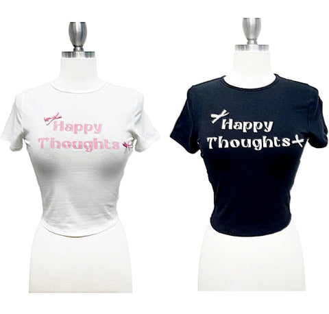 Happy thoughts ribbon top