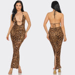 Leopard maxi dress