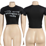 I only accept apologies in cash crop top